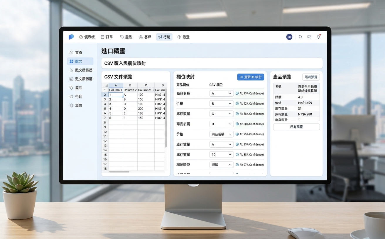 上架同匯入流程示意