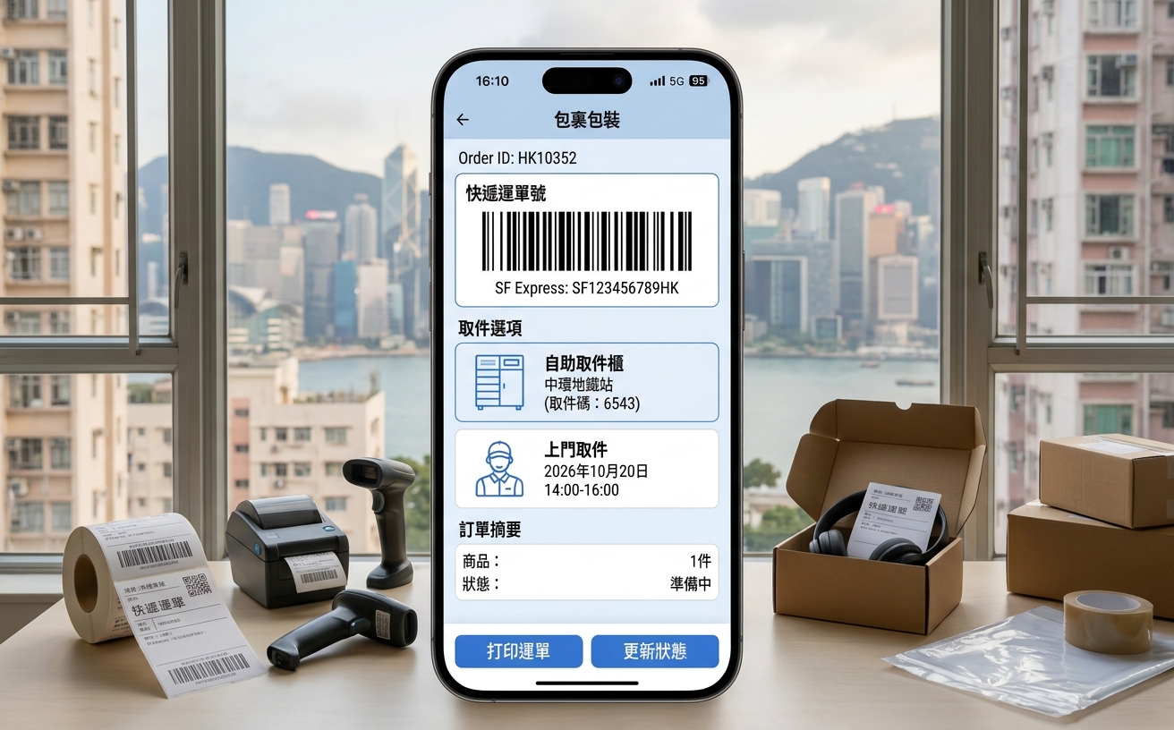 運費同自取出貨示意