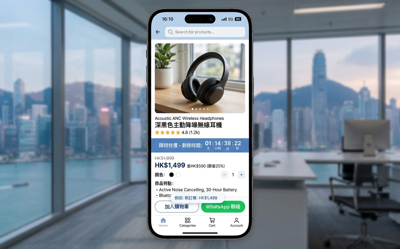 用 WhatsApp 跟進客人示意